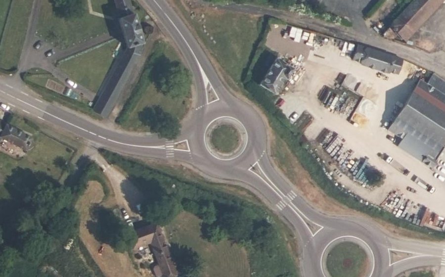 Vue aérienne du Route de Lisieux