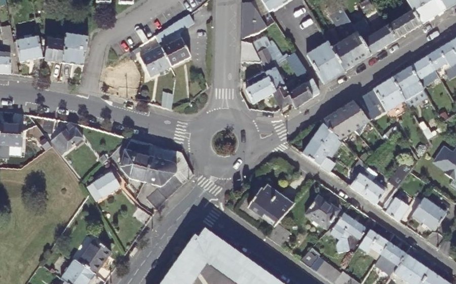 Vue aérienne du Rond-Point de Poulcanastroc