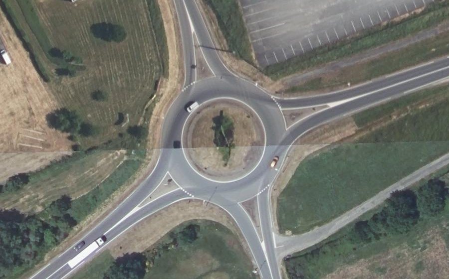 Vue aérienne du Rond-point anonyme n°15804065