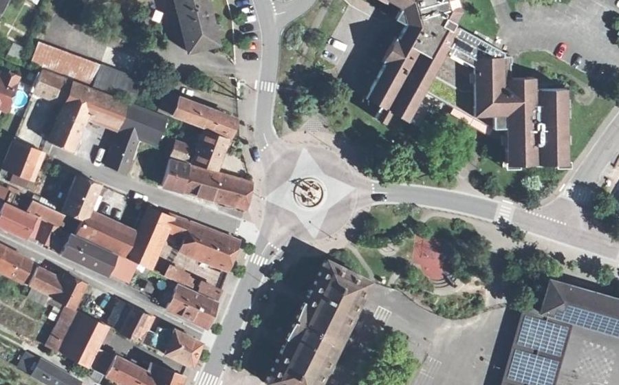 Vue aérienne du Place de la Liberté