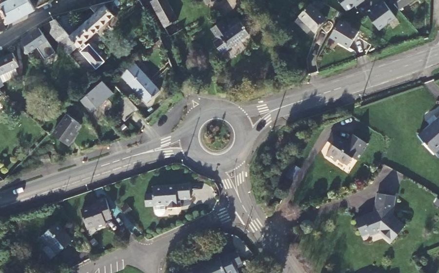 Vue aérienne du Rond-Point de Kermadec