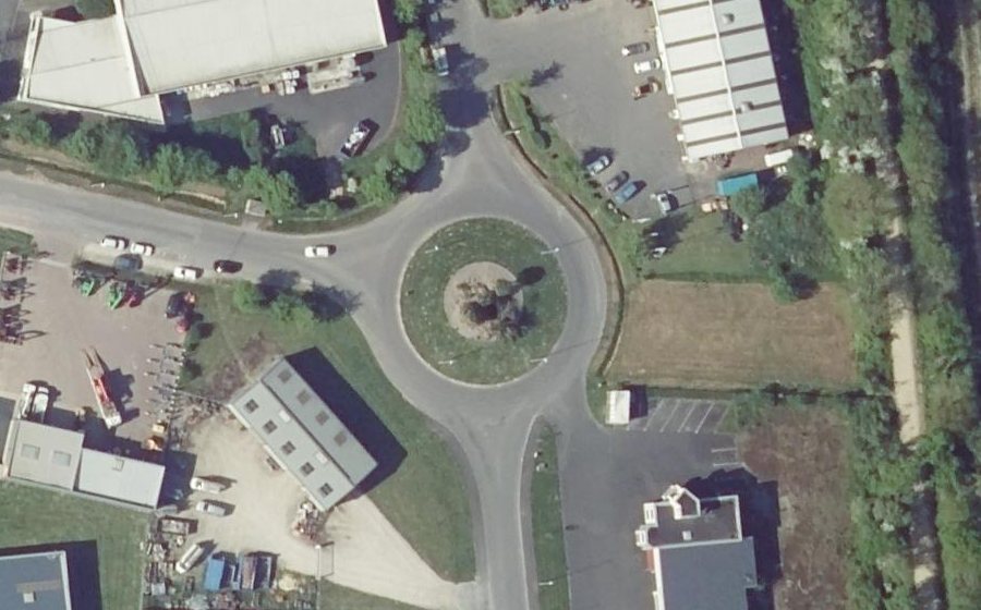 Vue aérienne du Zone d'Activités du Carrousel