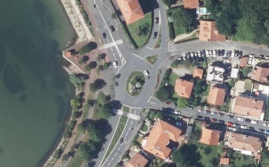 Vue aérienne du Rond-Point Jean Moulin