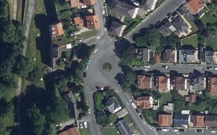 Vue aérienne de la Place Georges Lemoine