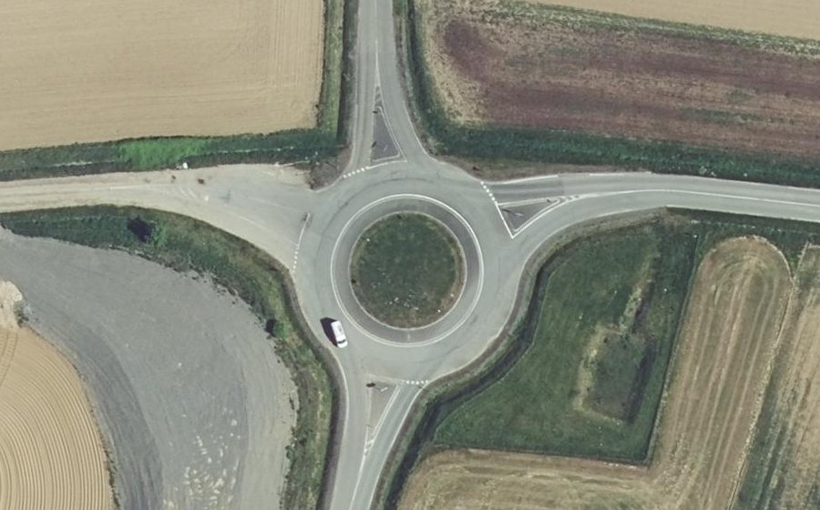 Vue aérienne du Route de Chimay