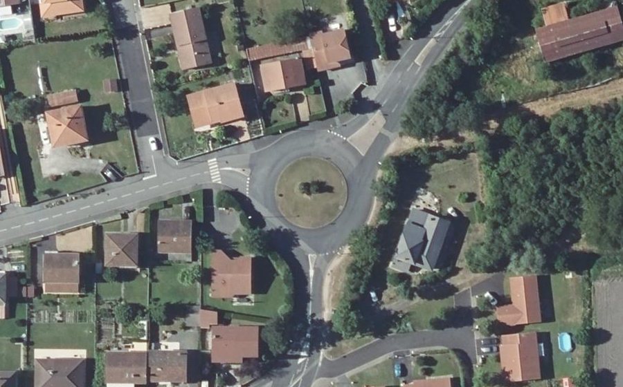 Vue aérienne du Rond-Point des Vignes