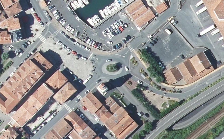 Vue aérienne du Carrefour des Évadés