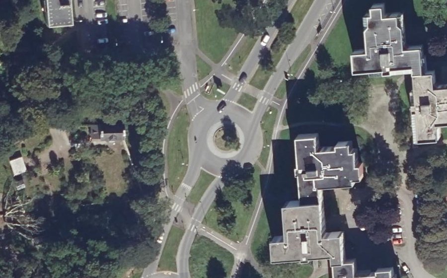 Vue aérienne du Boulevard de l'Europe
