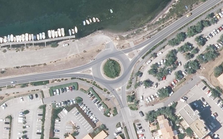 Vue aérienne du Rond-Point des Cormorans