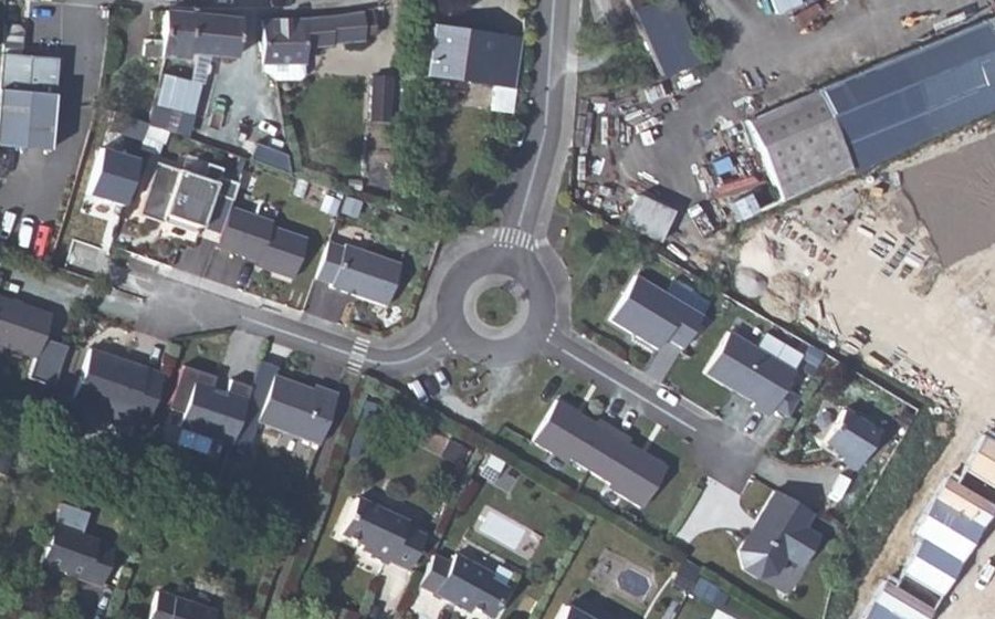 Vue aérienne du Rue Lucie Aubrac