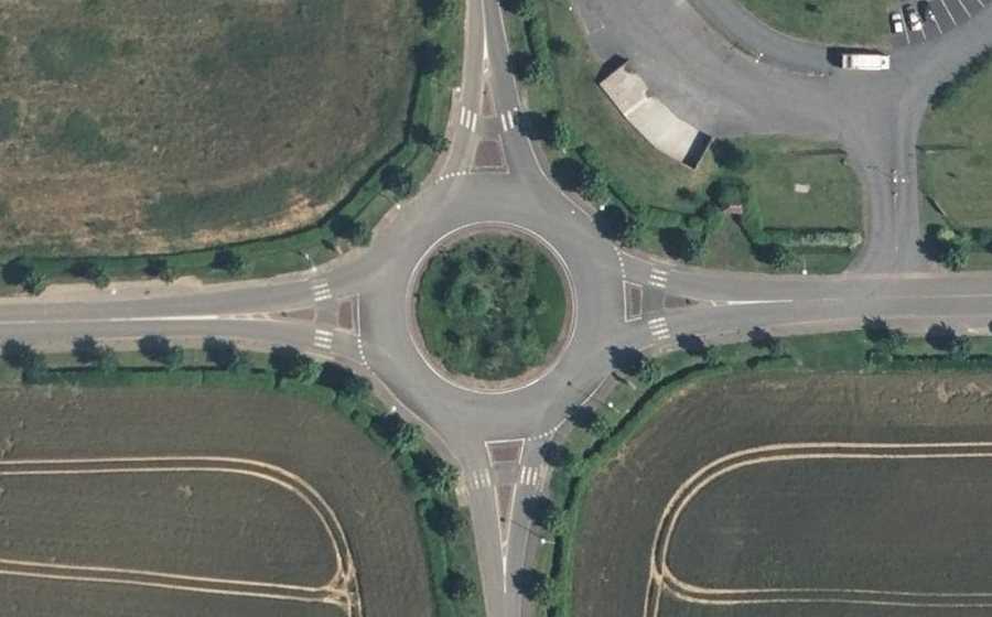 Vue aérienne du Rue Léonard de Vinci