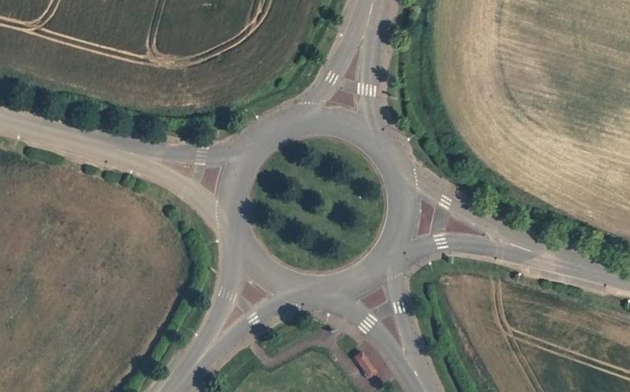 Vue aérienne du Rue Léonard de Vinci