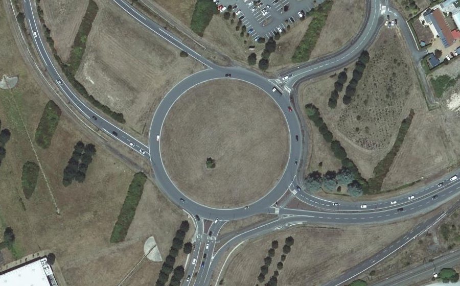 Vue aérienne du Rond point de Béner