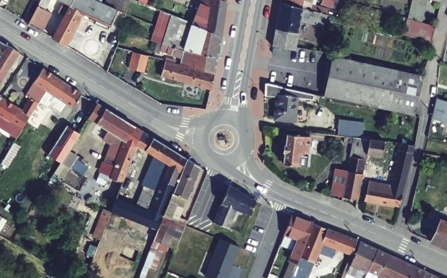 Vue aérienne du Place du Général de Gaulle