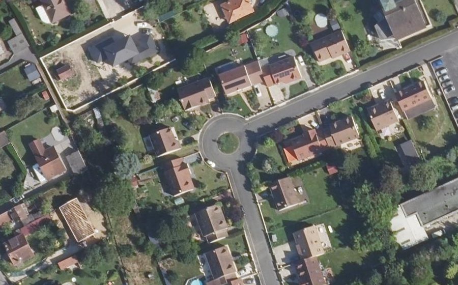 Vue aérienne du Allée Marion de Lorme
