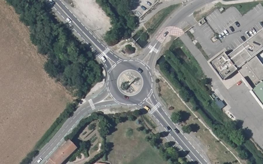 Vue aérienne du Route de Vedène