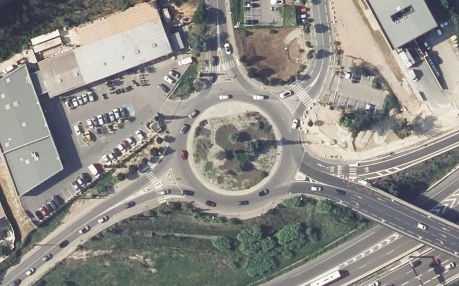 Vue aérienne du Rond-Point Georges Noël