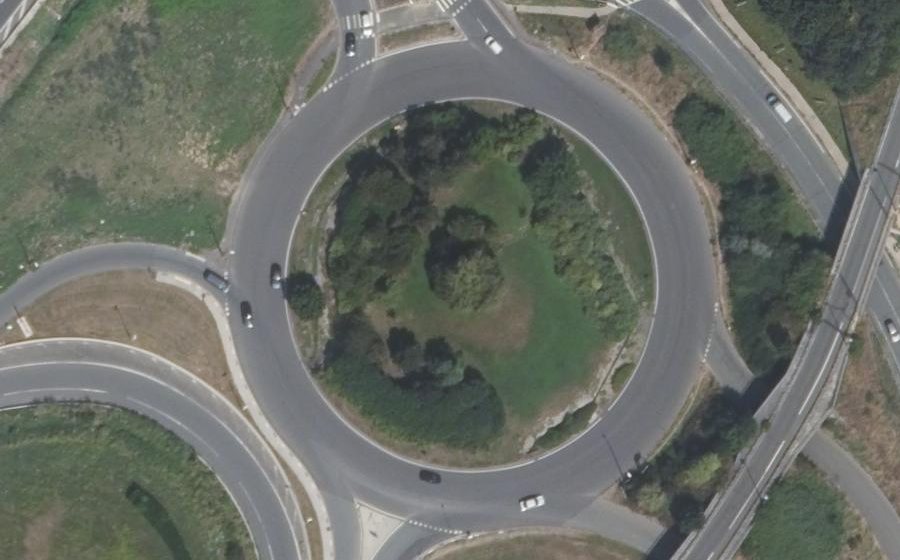 Vue aérienne du Rond-point anonyme n°15942875