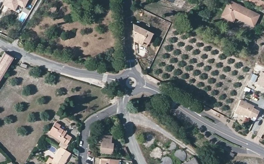 Vue aérienne du Rond-Point Marcelin Albert