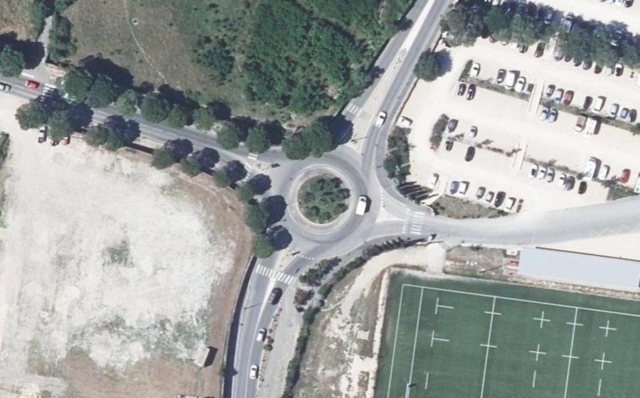 Vue aérienne du Rond-point anonyme n°15966087