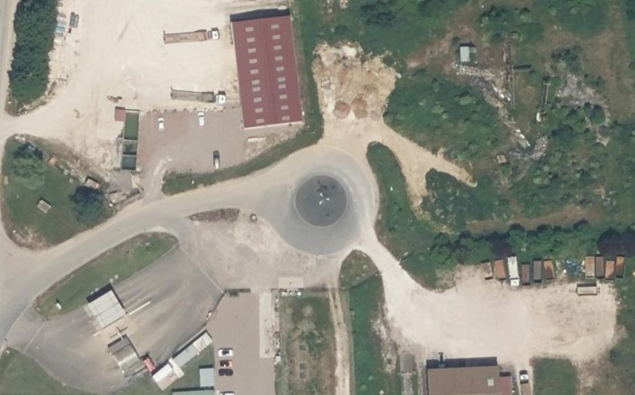 Vue aérienne du Allée de l'Est