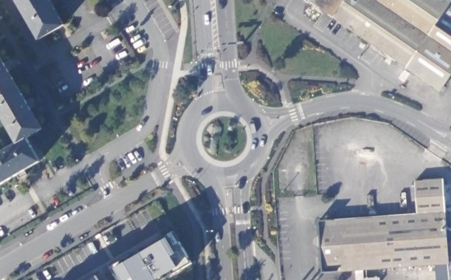 Vue aérienne du Giratoire du Grand Passage