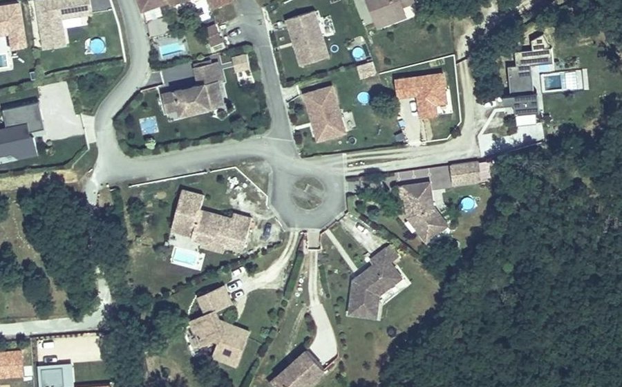 Vue aérienne du Impasse d'Encoste