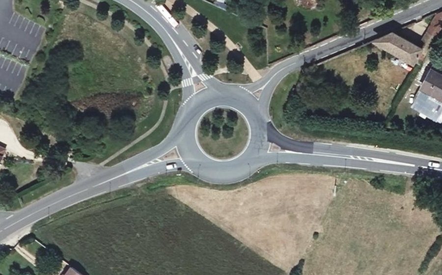 Vue aérienne du Rond-Point Grand Sud