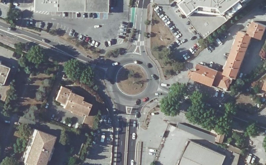 Vue aérienne du Avenue du Maréchal de Lattre de Tassigny