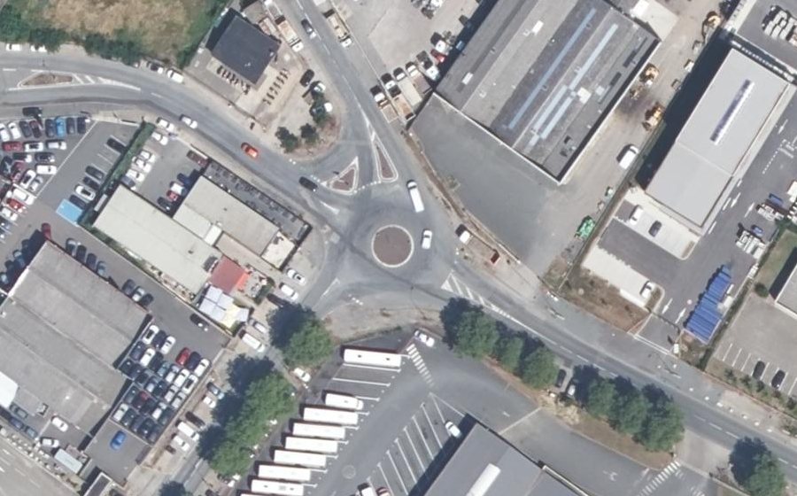 Vue aérienne du Rond-Point Paul Sabatier
