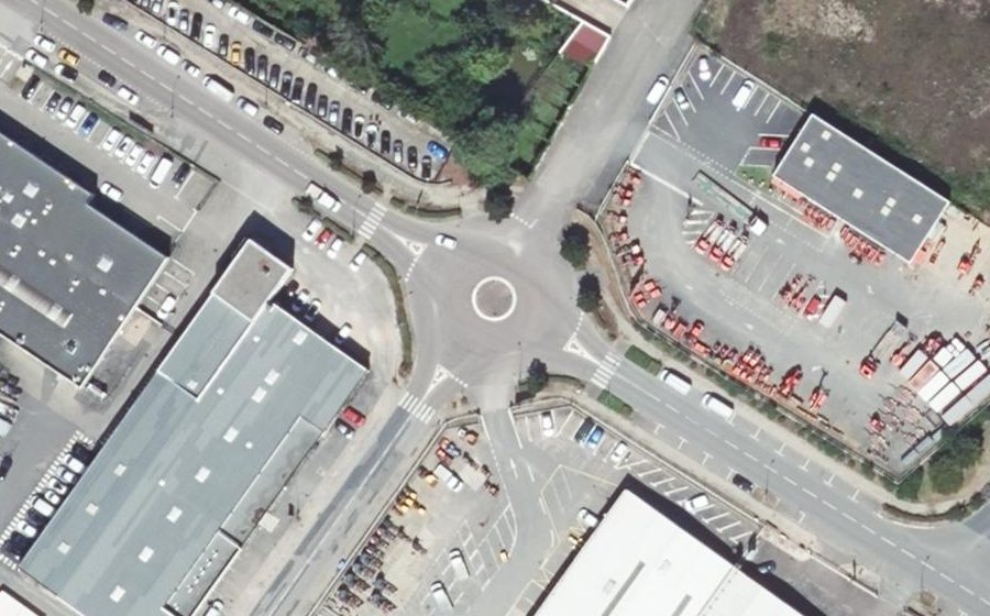 Vue aérienne du Rond-Point Louis-Jacques Thénard
