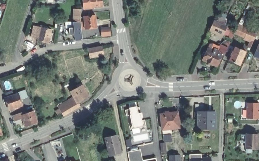 Vue aérienne du Rue de Soultz