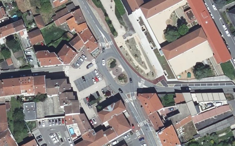 Vue aérienne du Place Charles de Gaulle