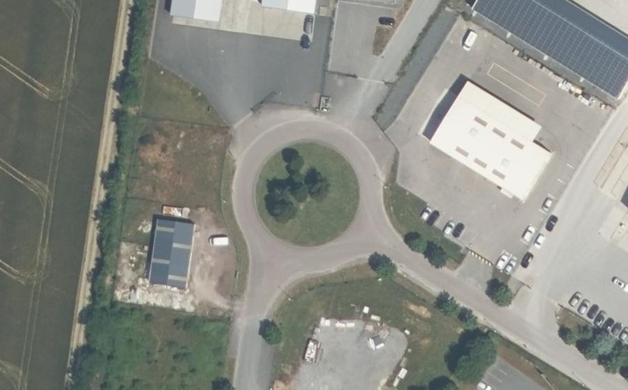 Vue aérienne du Rue des Vignons