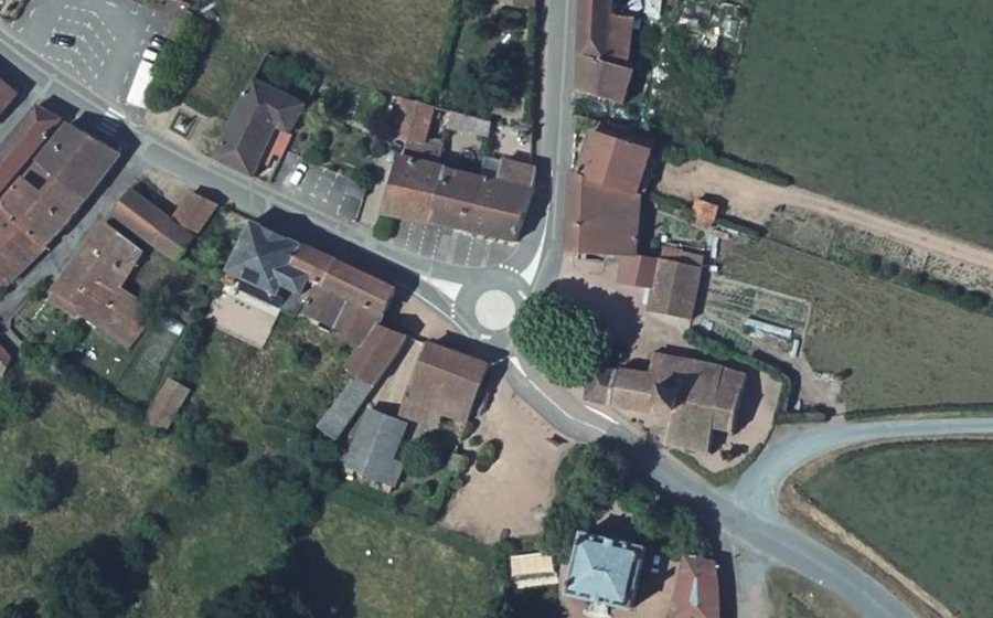 Vue aérienne du Place de l'Église