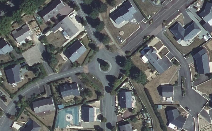 Vue aérienne du Rond-Point de Bad Liebenzell