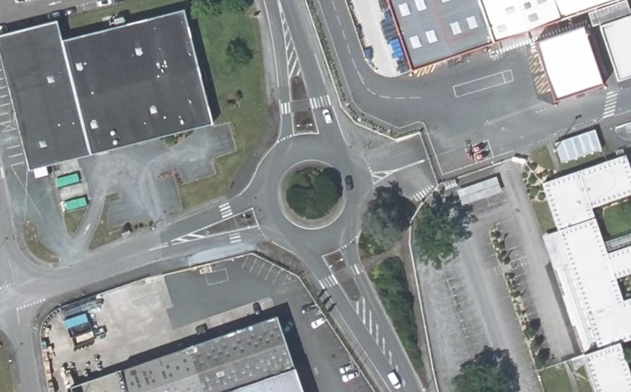 Vue aérienne du Rond-Point de la Fouquetière