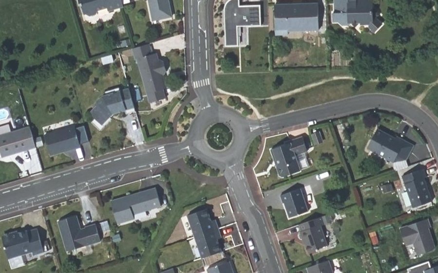 Vue aérienne du Rond-Point du Grand Clos