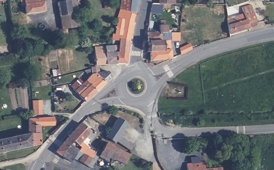 Vue aérienne du Rue de la Rochejacquelein