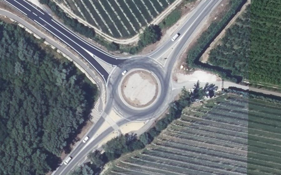 Vue aérienne du Route de Roquemaure