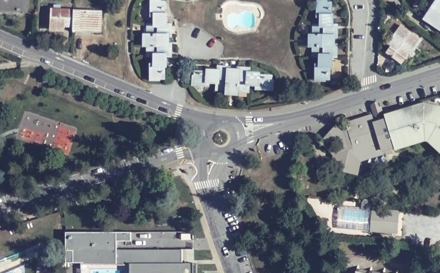 Vue aérienne du Avenue du Lac