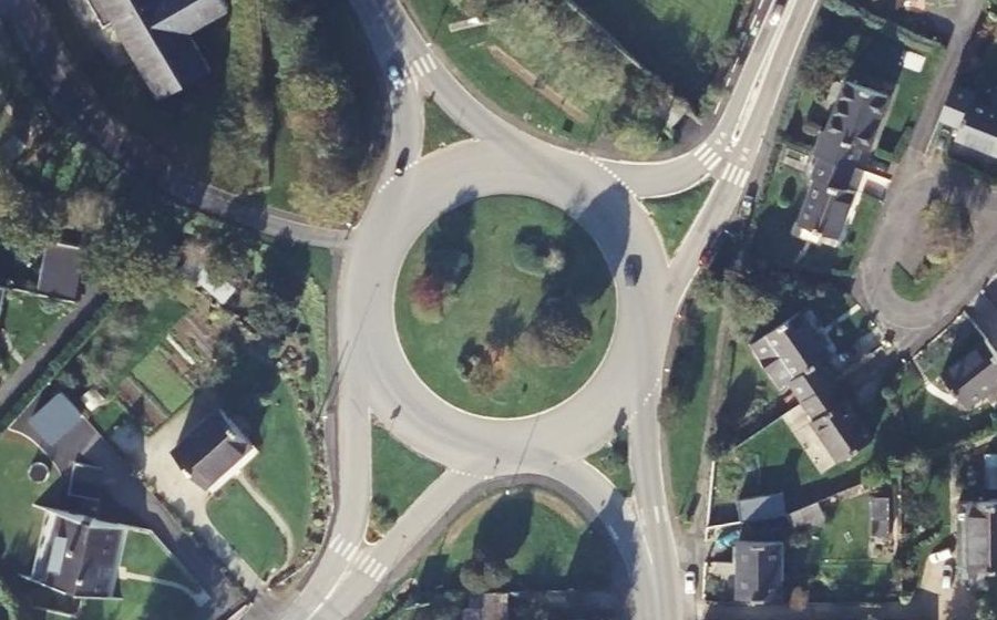 Vue aérienne du Rond-Point du Broustic