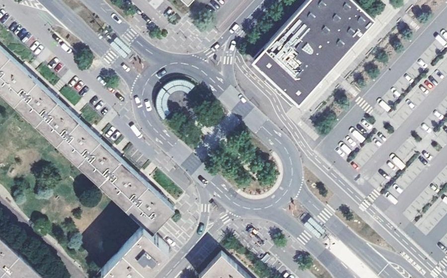 Vue aérienne du Boulevard de l'Europe