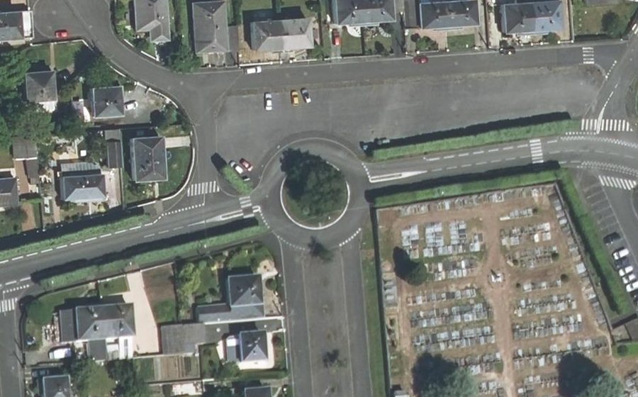 Vue aérienne du Avenue Antoine de Saint-Exupéry