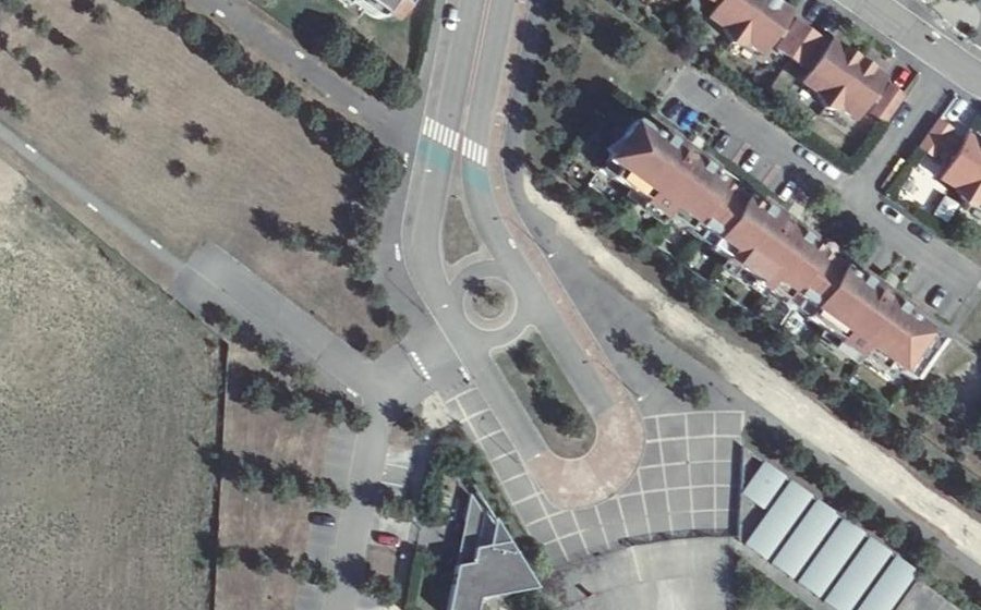 Vue aérienne du Rue Albert Einstein