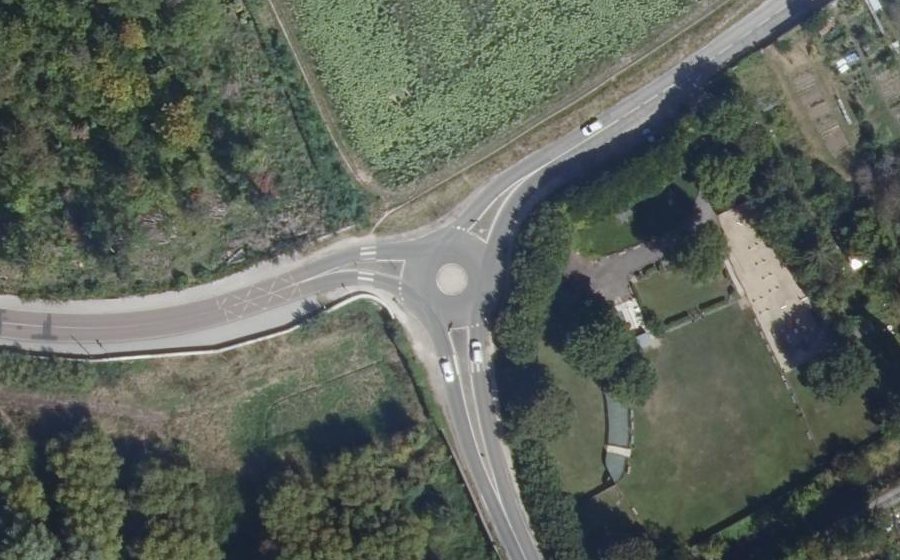 Vue aérienne de la Porte de Paris
