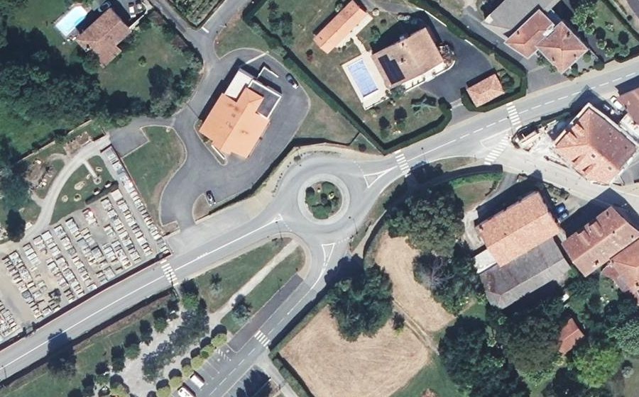 Vue aérienne du Route de Bayonne