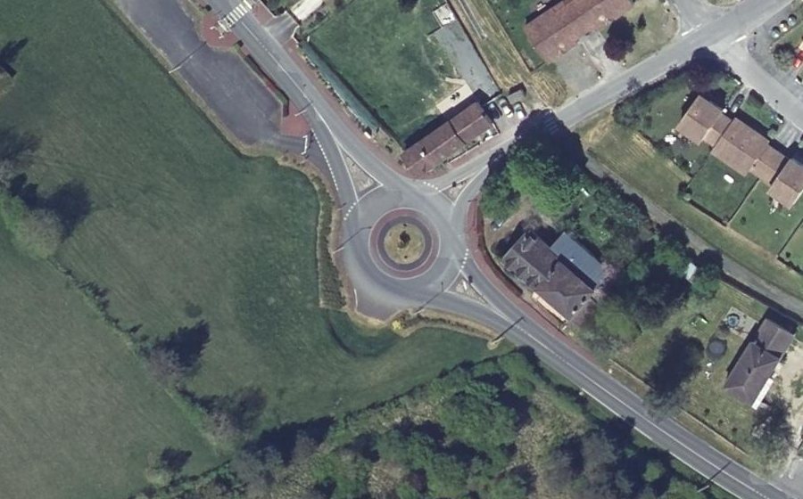 Vue aérienne du Avenue Jean et Léonce Petithomme Lafaye