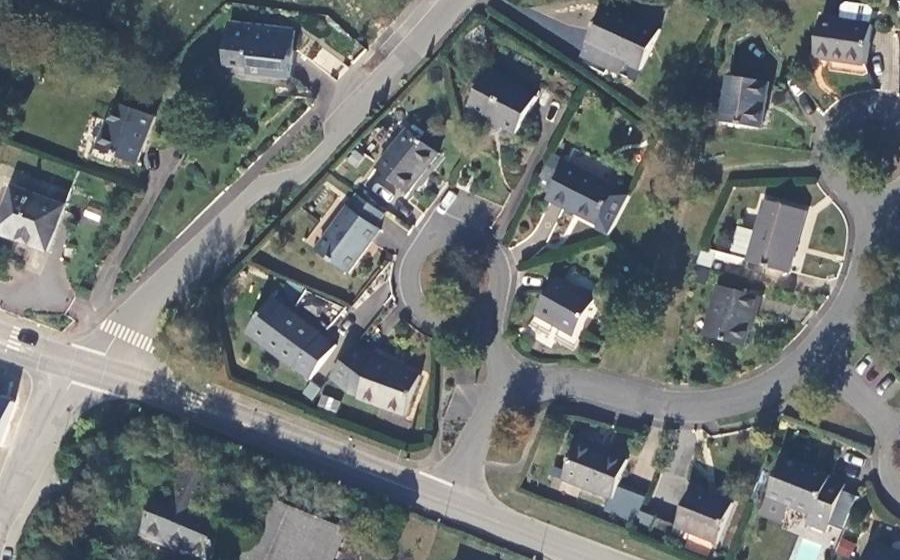 Vue aérienne du Rond-Point des Azalées
