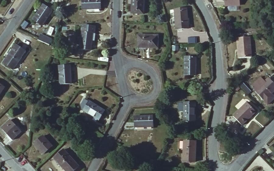 Vue aérienne du Place de Normandie